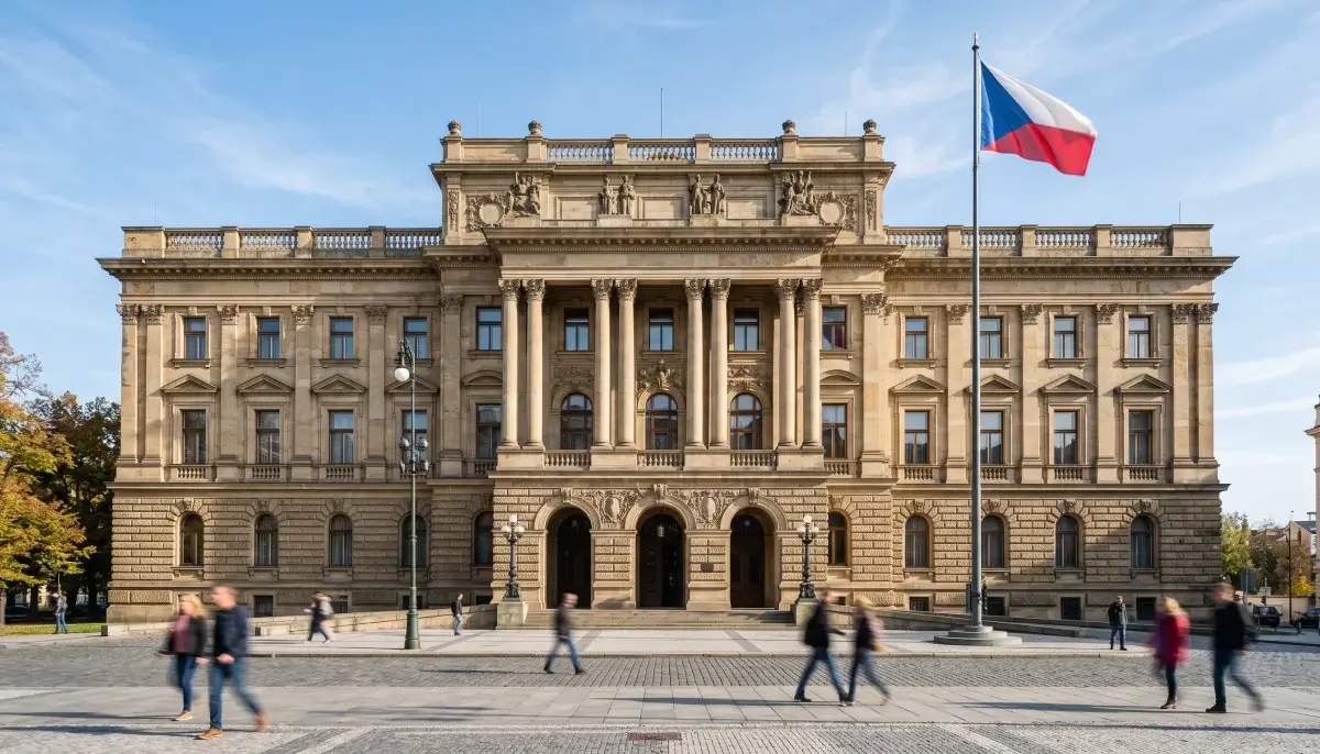 Budova Ministerstva financí ČR v Praze jako symbol výběru daně z hazardu